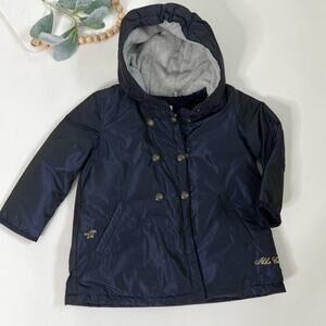 IKKS Pearlescent Blue coat Sz 3